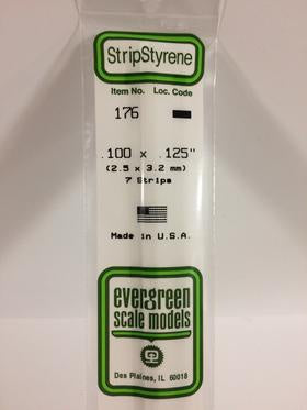 Evergreen 176 Strip - 2.50 x 3.20mm