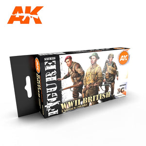 AK-Interactive AK11636 WW2 British Uniform Colors Set