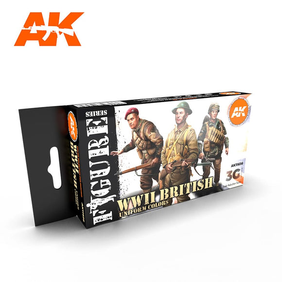 AK-Interactive AK11636 WW2 British Uniform Colors Set