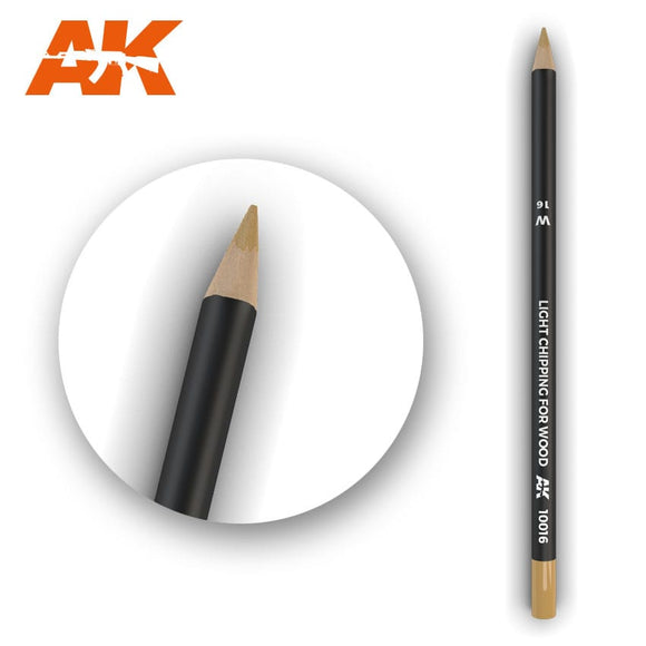 AK-Interactive AK10016 Watercolor Weathering Pencil - Light Chipping for Wood