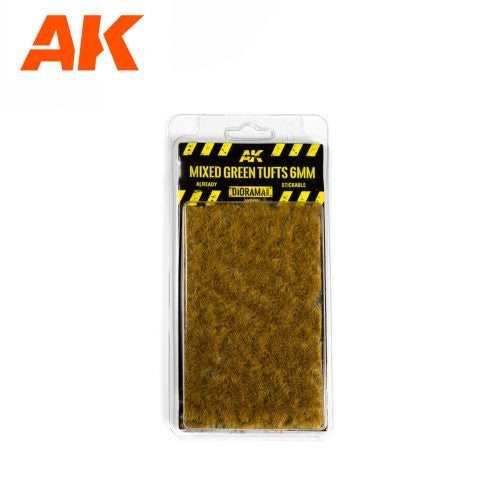 AK-Interactive AK8119 Mixed Green Tufts 6mm