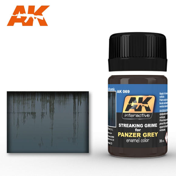 AK-Interactive AK069 Streaking Grime for Panzer Grey