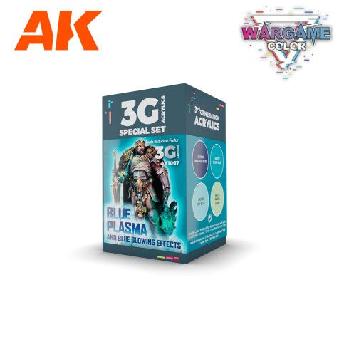 AK-Interactive AK1067 Wargame Color Set Blue Plasma & Glowing Effects