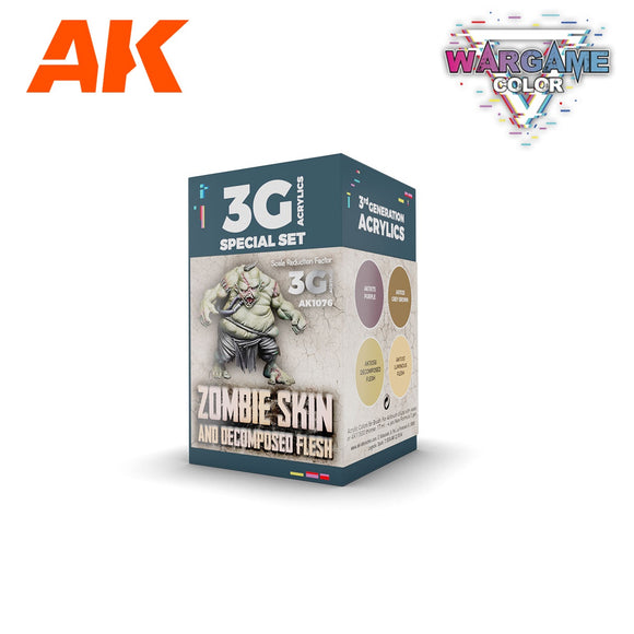 AK-Interactive AK1076 Wargame Color Set Zombie Skin