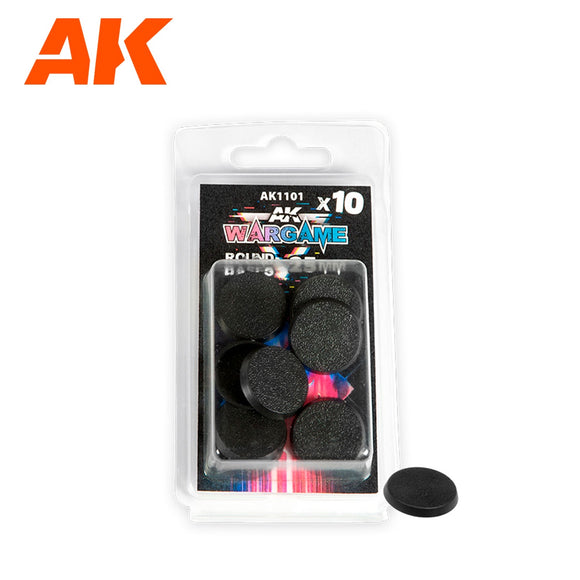 AK-Interactive AK1101 Round Bases 25mm x 10