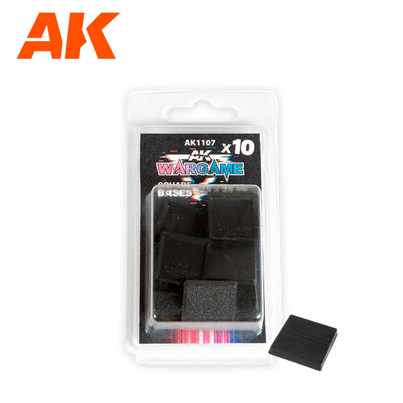 AK-Interactive AK1107 Square Bases 25mm x 10