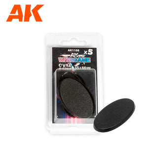 AK-interactive AK1108 Oval Bases 35 x 60mm x 5