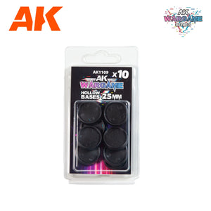AK-Interactive AK1109 Hollow Bases 25mm x 10