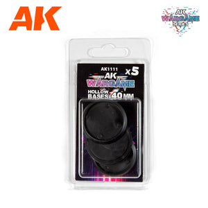 AK-Interactive AK1111 Hollow Bases 40mm x 5