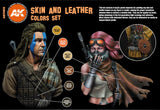 AK-Interactive AK11613 Skin & Leather Colors Set