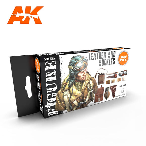 AK-Interactive AK11620 Leather & Buckles Color Set