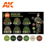 AK-Interactive AK11632 Modern Woodland & Flecktarn Colors Set