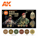 AK-Interactive AK11636 WW2 British Uniform Colors Set