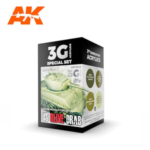 AK-Interactive AK11643 US Olive Drab Modulation Color Set