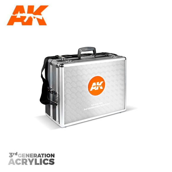 AK-Interactive AK11701 Briefcase with 236 Acrylic 3G Colors