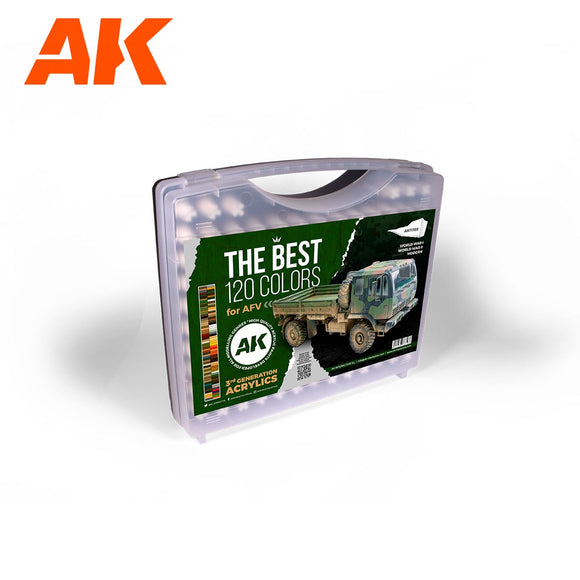 AK-Interactive AK11705 3G Plastic Briefcase 120 AFV Colors