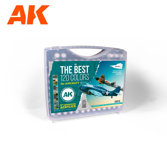 AK-Interactive AK11706 3G Plastic Briefcase 120 Aircraft Colors