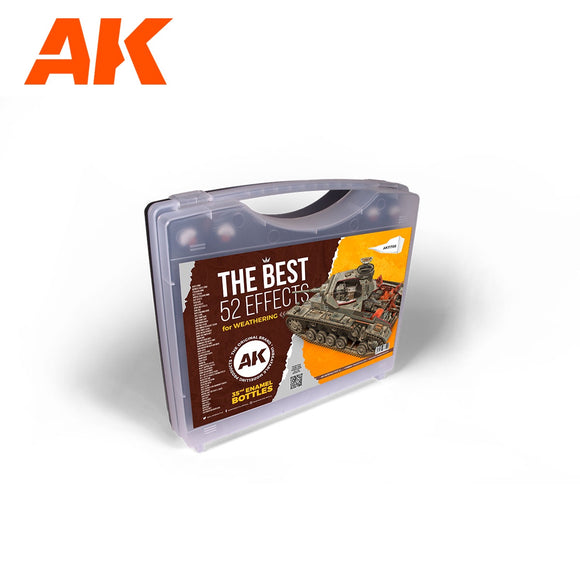 AK-Interactive AK11708 3G Plastic Briefcase 52 Enamel Weathering Colors