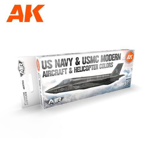 AK-Interactive AK11744 US Navy & USMC Modern Aircraft & Helicopter Set
