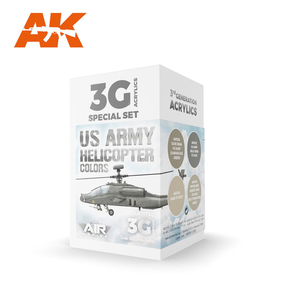 AK-Interactive AK11750 US Army Helicopters Colors