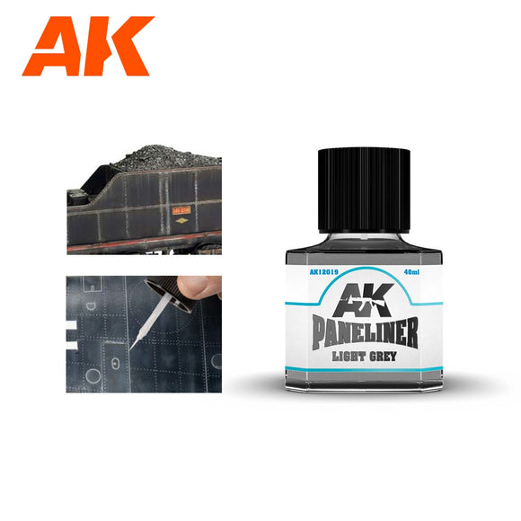 AK-Interactive AK12019 Paneliner – Light Grey 40ml