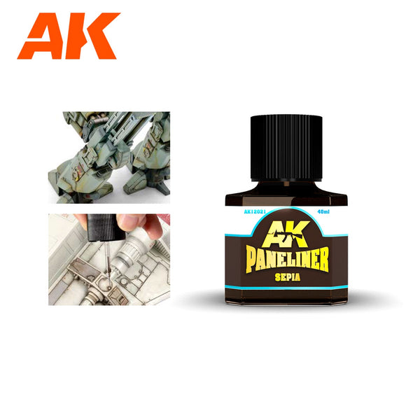 AK-Interactive AK12021 Paneliner – Sepia 40ml