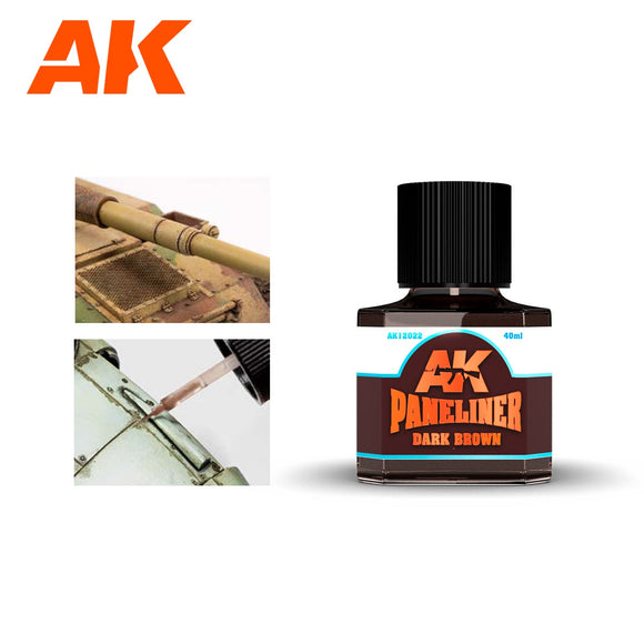 AK-Interactive AK12022 Paneliner – Dark Brown 40ml