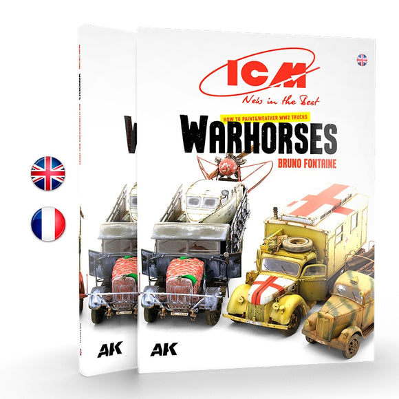 AK-Interactive  AK130011 ICM How to Paint & Weather WWII Trucks - Warhorses