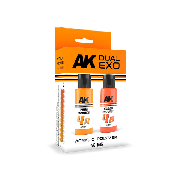 AK-Interactive AK1546 Dual Exo Pure Orange & Faded Orange