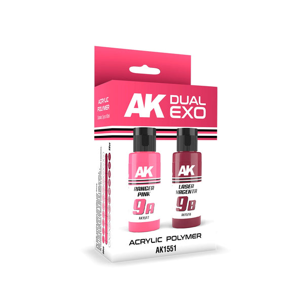 AK-Interactive AK1551 Dual Exo Ranger Pink & Laser Magenta