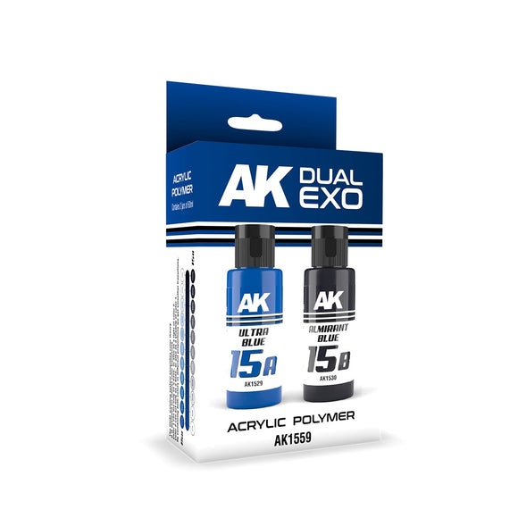 AK-Interactive AK1559 Dual Exo Ultra Blue & Almirant Blue