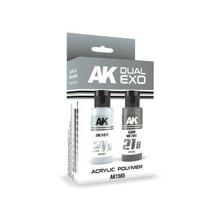 AK-Interactive AK1565 Dual Exo Silver & Gun Metal
