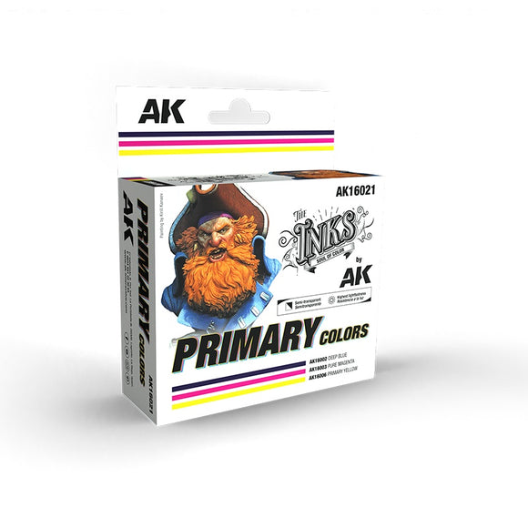 AK-Interactive AK16021 Inks – Primary Colors