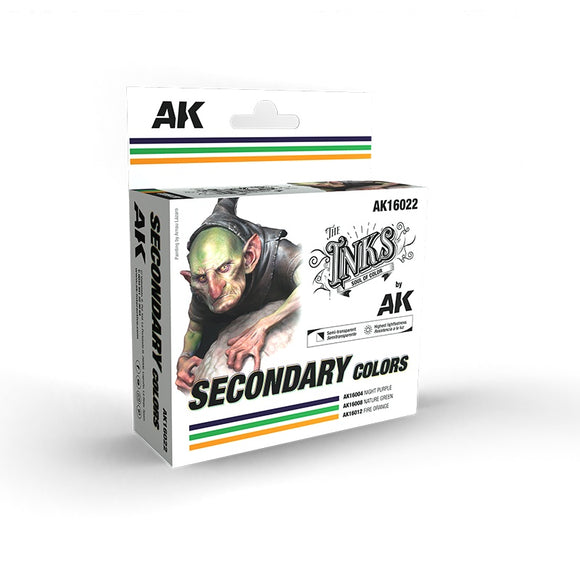 AK-Interactive AK16022 Inks – Secondary Colors