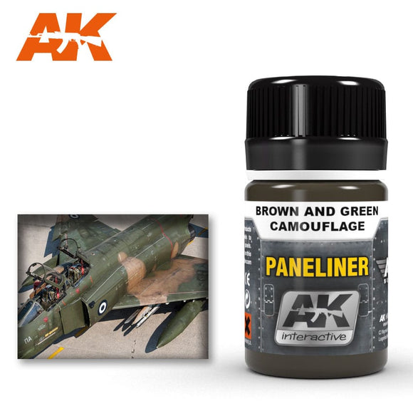 AK-Interactive AK2071 Paneliner for Brown & Green Camouflage