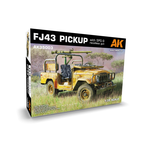 AK-Interactive AK35003 Toyota FJ43 Pickup with SPG-9 Recoilless Gun