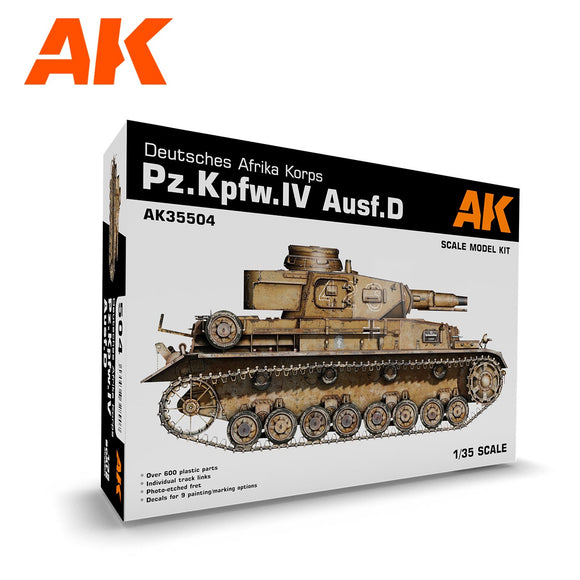 AK-Interactive AK35504 Pz.Kpfw IV Ausf.D Deutsche Afrika Korps