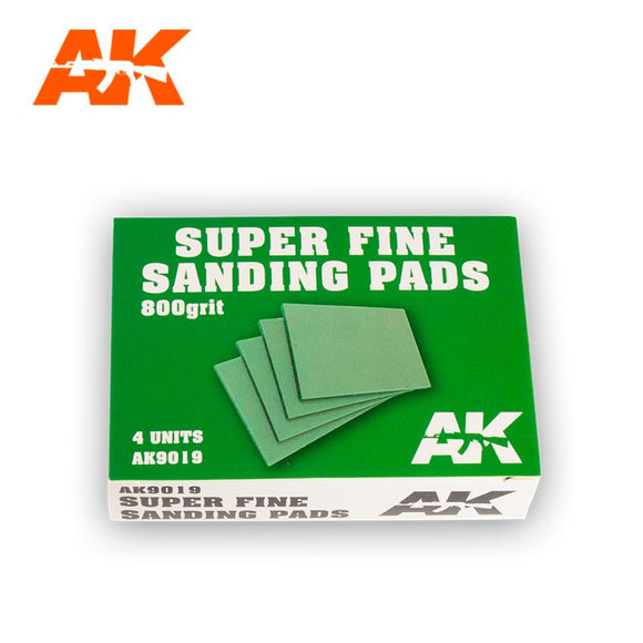 AK-Interactive AK9019 Sanding Pads Super Fine 800 - Green Box