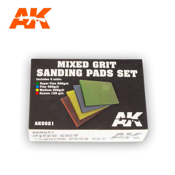 AK-Interactive AK9021 Sanding Pads Mixed - Black Box