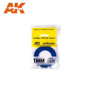 AK-Interactive AK9181 Masking Tape 1mm for Curves