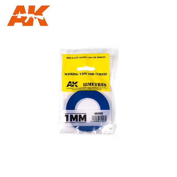 AK-Interactive AK9181 Masking Tape 1mm for Curves