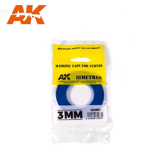 AK-Interactive AK9183 Masking Tape 3mm for Curves