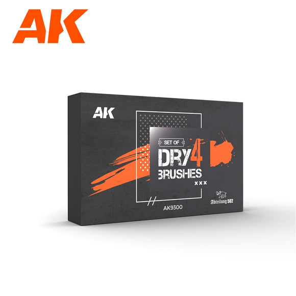 AK-Interactive AK9300 Dry Brush Set (4)