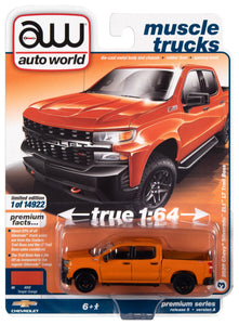 Autoworld 2020 Chevrolet Silverado Z71 LT Trail Boss Tangier orange