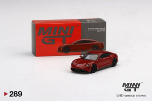 Mini GT 289 Porsche Taycan Turbo S - Carmine Red