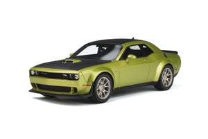 GT Spirit GT411 Dodge Challenger R/T Scat Pack Widebody 50th Anniv 2020 Green/Matt Blk