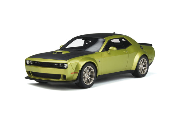 GT Spirit GT411 Dodge Challenger R/T Scat Pack Widebody 50th Anniv 2020 Green/Matt Blk