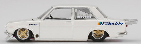 Mini GT G016 Datsun KAIDO 510 Pro Street GREDDY Pearl White