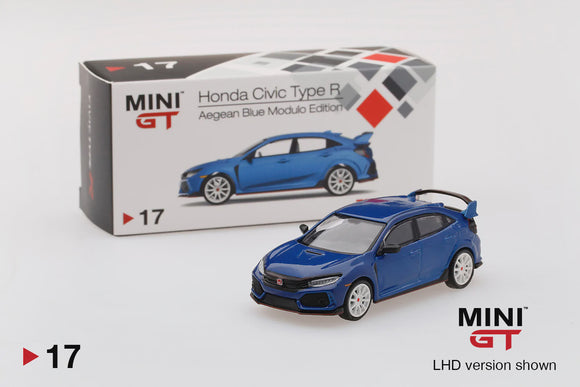 Mini GT 17 Honda Civic Type R Aegean Blue Modulo Edition