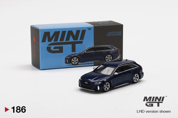 Mini GT 186 Audi RS6 Avant- Navarra Blue Metallic